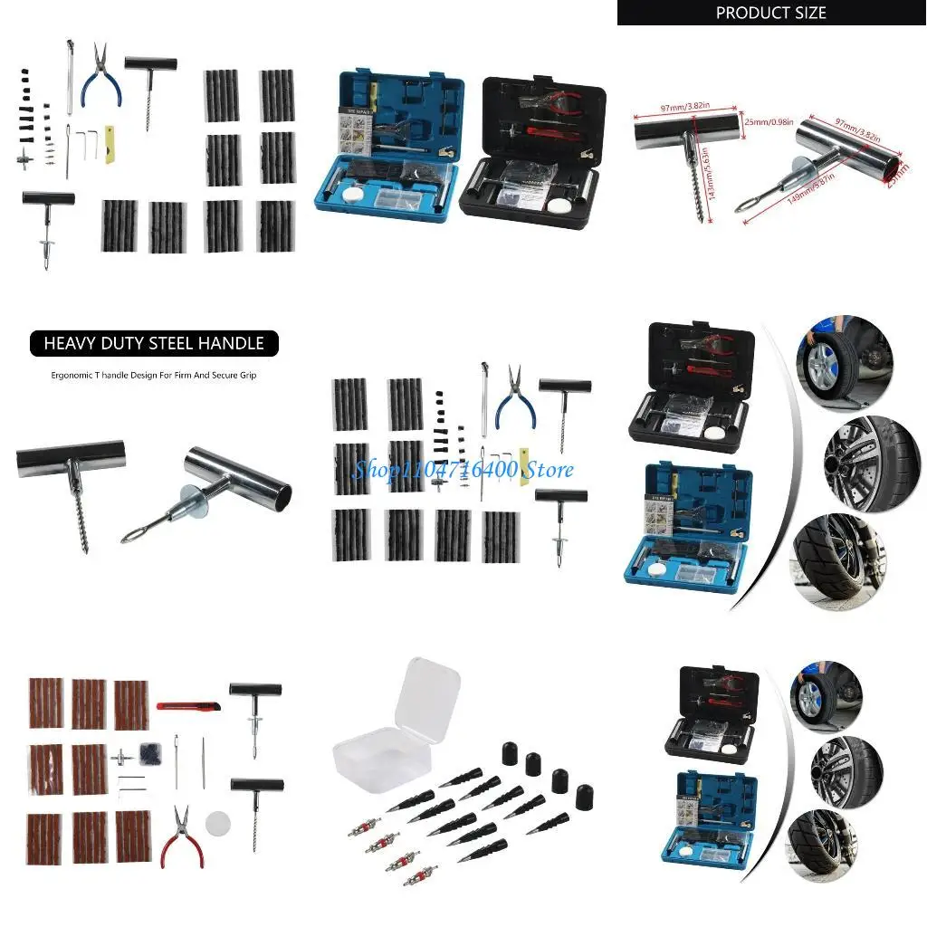 

y1gd комплект для ремонта автомобильных шин, сверхмощные бескамерные шины, автомобиль, мотоцикл, прокол, профессиональный для