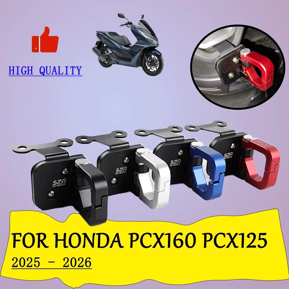 Motorcycle Accessories Foldable Helmet Hook Luggage Storage Bag Hanger Holder For Honda PCX160 PCX125 PCX 160 PCX 125 2025 2026