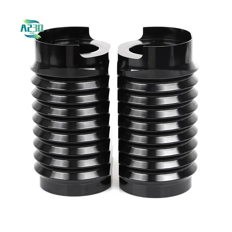 

A23Q-Gloss Black Fork Boot Slider Can Covers For Street Glide FLHX FLHXS 14-Up