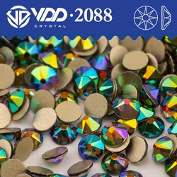 VDD 174 Metal Fancy Green SS16-SS30 2088 Rhinestone Crystal High Quality 8 Big 8 Small Flatback Stone DIY Nail Art Accessories