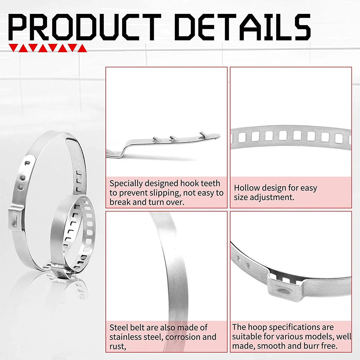 10 قطعة غطاء غبار مشترك CV قابل للتعديل من الفولاذ المقاوم للصدأ غطاء غبار عالمي CV كبير/صغير مقاوم للصدأ غطاء غبار متعدد الأغراض #2