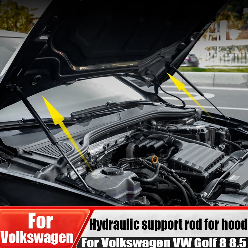 

Для Volkswagen VW Golf 8 8,5 предварительная модификация двигателя, опорная штанга, аксессуары, гидравлическая штанга капота, автомобильные принадлежности
