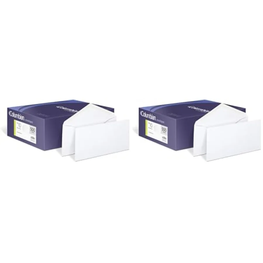 

Envelopes #10 Envelopes, Gummed Seal, Executive Business, 4-1/8 x 9-1/2 Inch, White, CO15