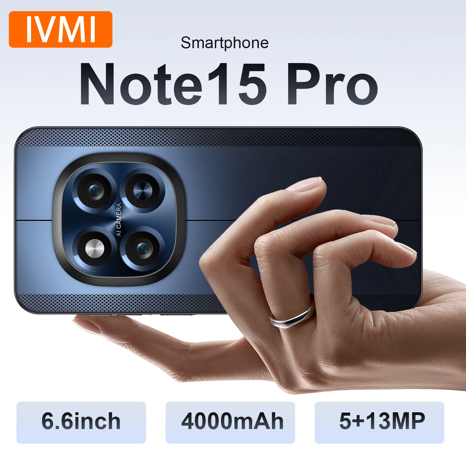 IVMI Note15 Pro Smartphones Android Dual SIM 6.6