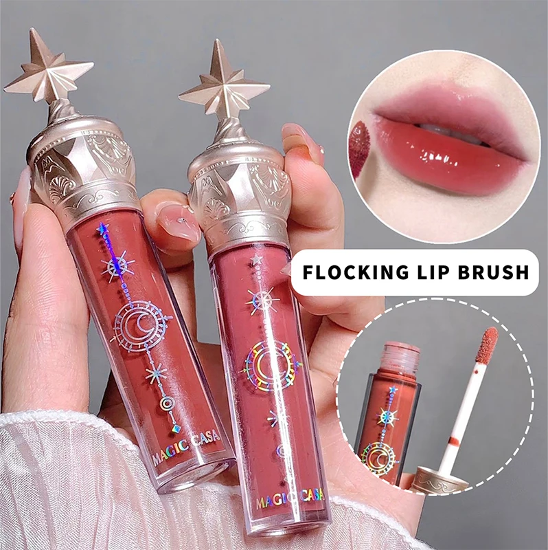 2024 New Moisturizing Lip stain Mirror Lip Gloss Set Glass Glow Matte Lip tint Lipstick Star Cosmetics