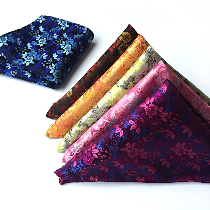 1 pz lusso formale matrimonio moda fazzoletti colorati Mens Pocket Squares Unique Feel Silk