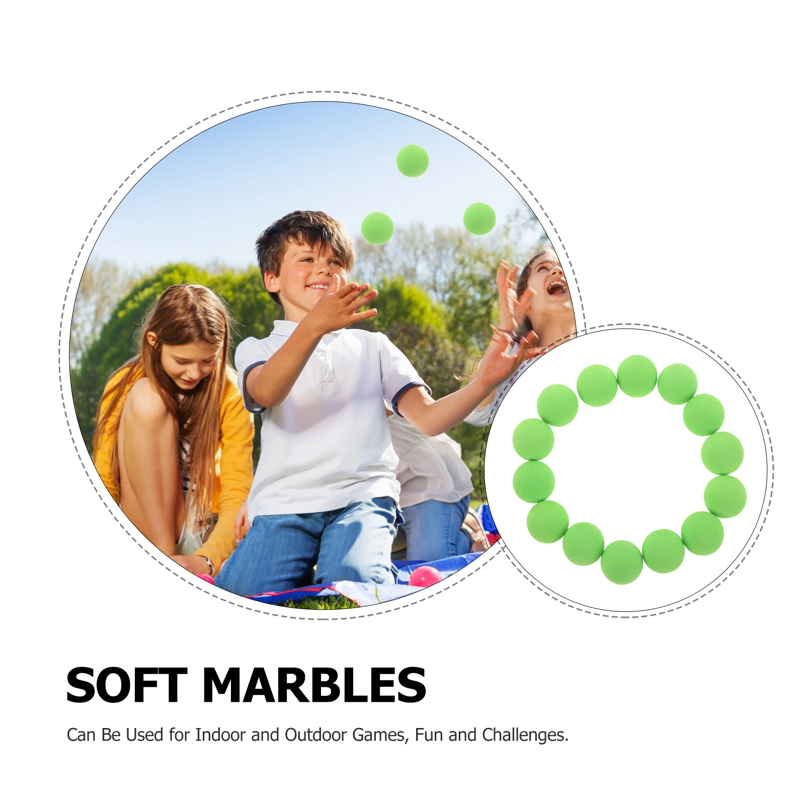 50 Stück runde Schaumstoff-Startbälle, weiche, sichere Spielbälle zum Starten, Schießen, Spielen, Partybevorzugung, Spielball, Ersatzzubehör