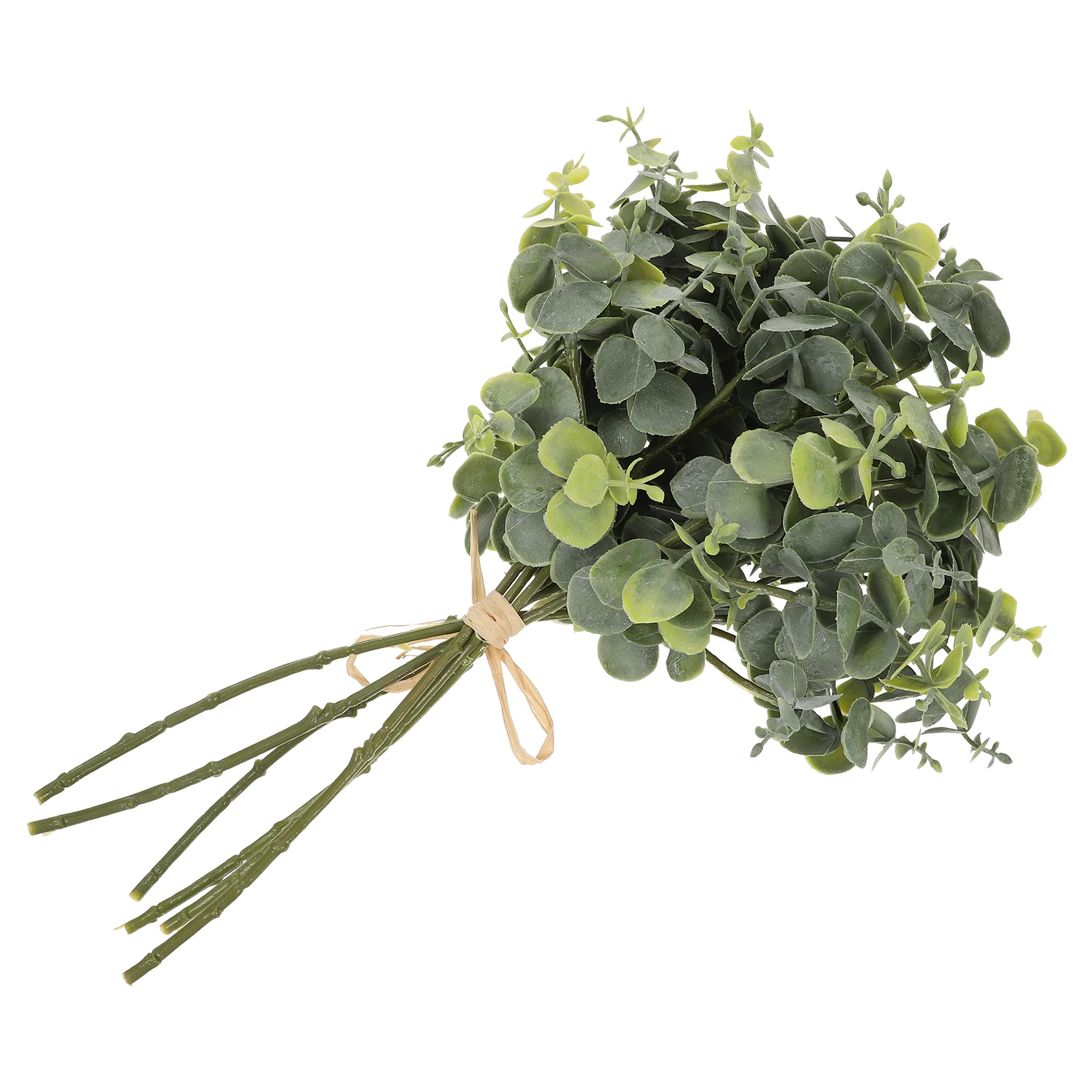 

6pcs Simulated Eucalyptus Leaves Decorative Fake Plant Branches Home Wedding Photo Props Plastic Leaf Realistic Texture