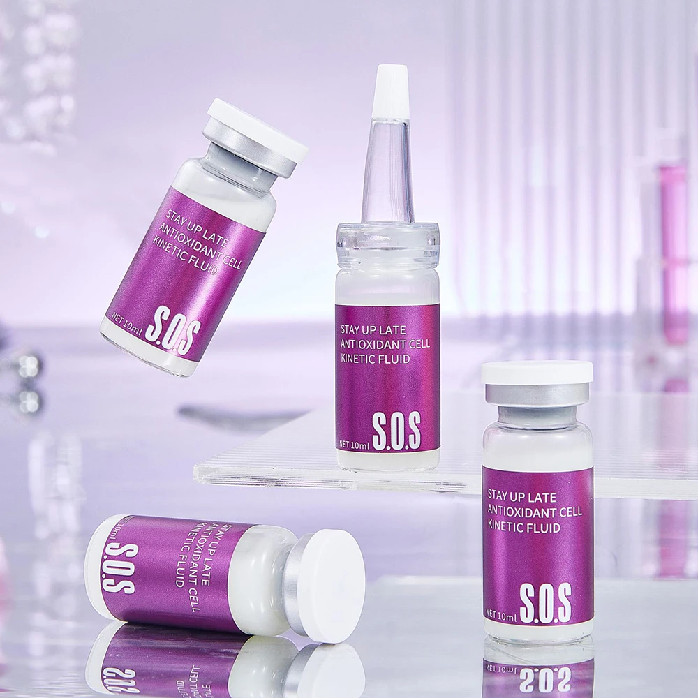 Jiusheng Peptide Stay Up Late 안티 산소 에센스 피부 보습 향상 페이스 모이스춰 라이징 브라이트 페이스 세럼 스킨 케어 제품