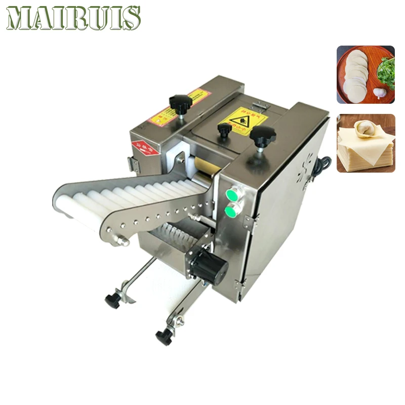 

Dumpling Wrapper Maker Machine Electric Automatic Wonton Wrappers Machine Roll Dough Press Commercial Round Dumpling Skin Machin