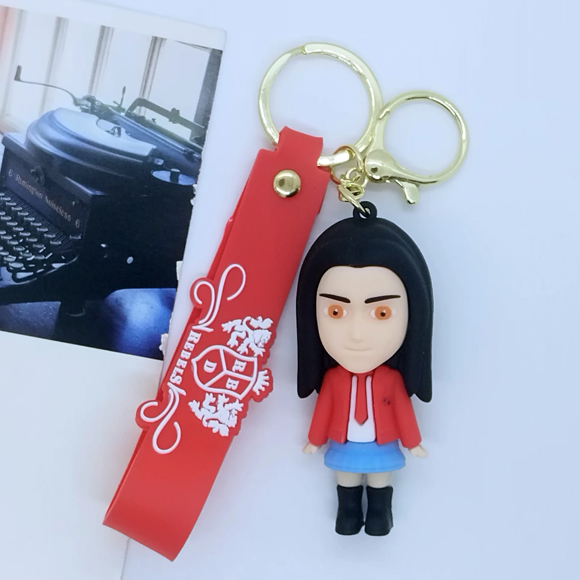 Rbd Band Keychain Cute Boy Silicone Doll Hanging Accessory Couple Car Bag Decoration Small Gift For Women Men Pendant jewelry