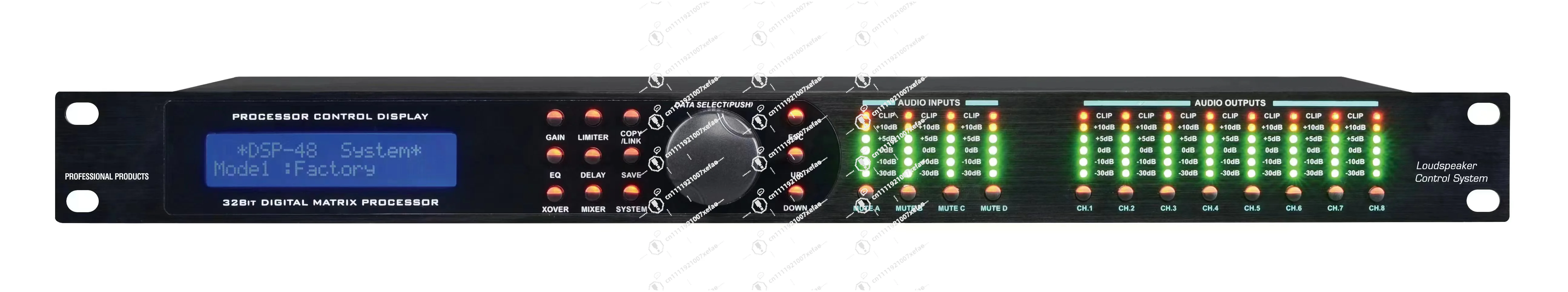 DP2 2 in 4 out audio processor driver rack driver bracket PA processor audio processor