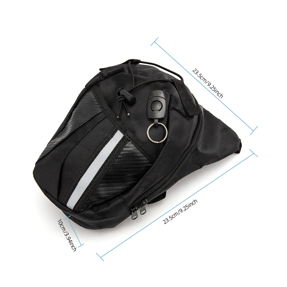 Motorcycle Drop Leg Bag Oxford Motorcycle Package Knight Waist Bag Multifunctional Backpack Moto Bike Cycling Black Fanny Pack