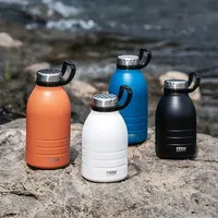 1500ml Double Stainless Steel Thermos Mug With Straw Portable Outdoor Sport Vacuum Flask Climbing Camping Thermal Bottle Tumbler