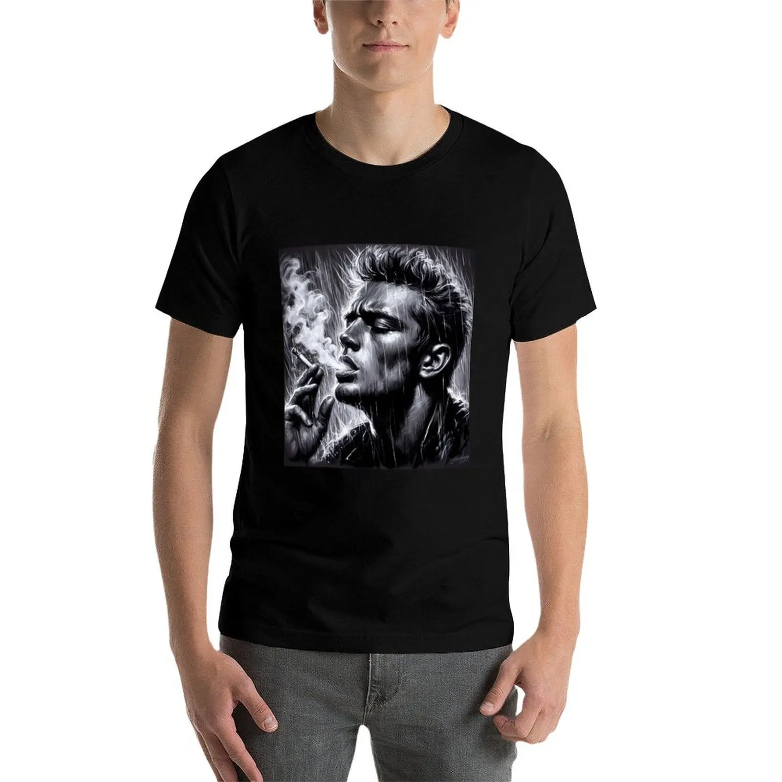 James Dean Vintage T-Shirt graphic t shirt vintage anime figures Men's t-shirts