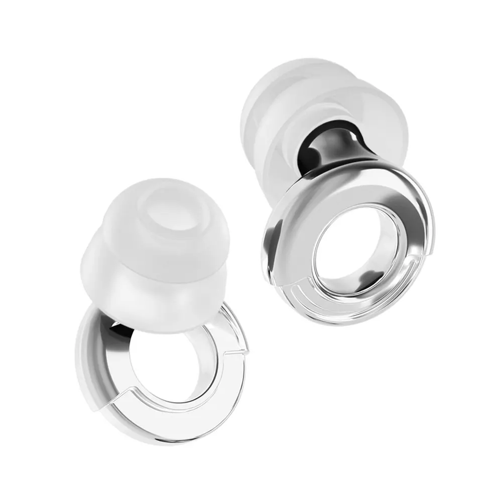 Waterproof Reusable Silicone  Double‑Layer Ear Plugs Noise Insulation Earplugs For Swimming Sleeping Commute Concert Events