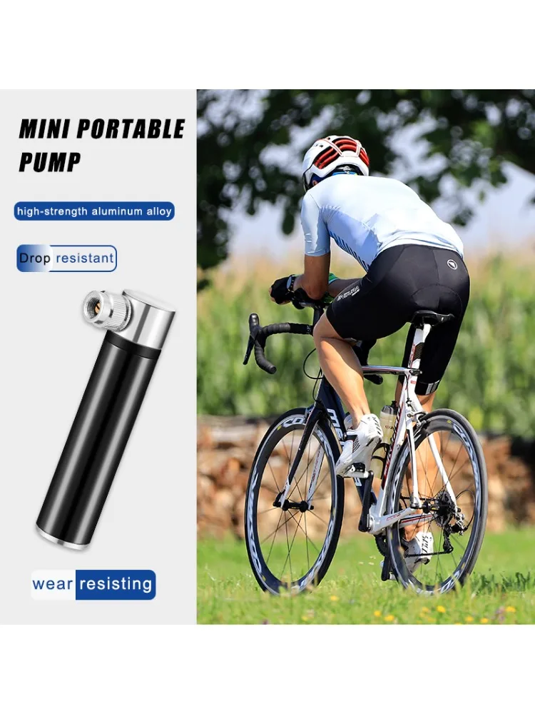 AliExpress NPY Mini Bicycle Pump Portable Light Aluminum Alloy Bicycle Air Pump Outdoor Mountain Bike Cycling Tire Gas Needle Inflator
