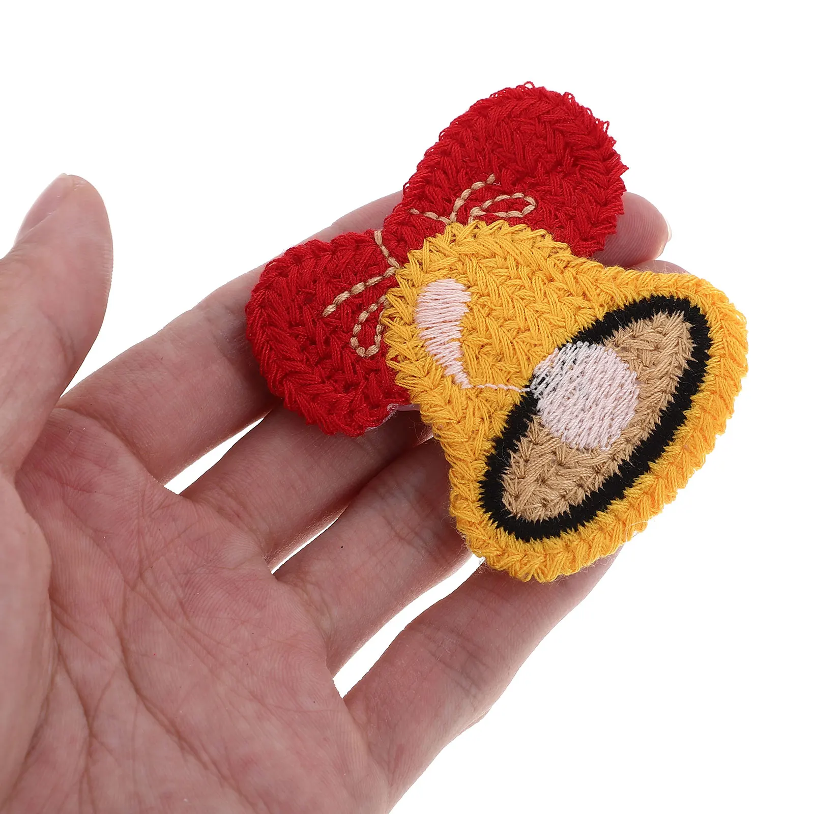 

12 pcs Little Girl Clips Xmas Tree Snowman Elk Knitted Christmas Hair Accessories For Girls Party Daily Wear Festive Decorative