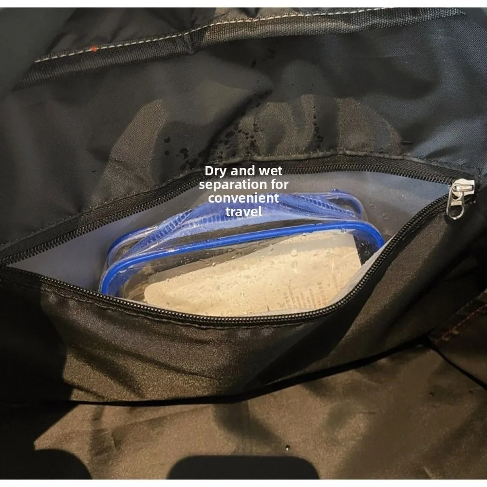 

New with Shoes Compartment Gym Bag Large Capacity Lightweight Duffel Bag Carry-On Luggage Bag Autumn Winter