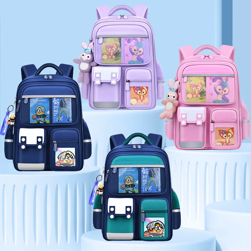 Primary School Backpack  Three-dimensional Large Capacity  Junior High School Boys and Girls Backpack  School Backpack