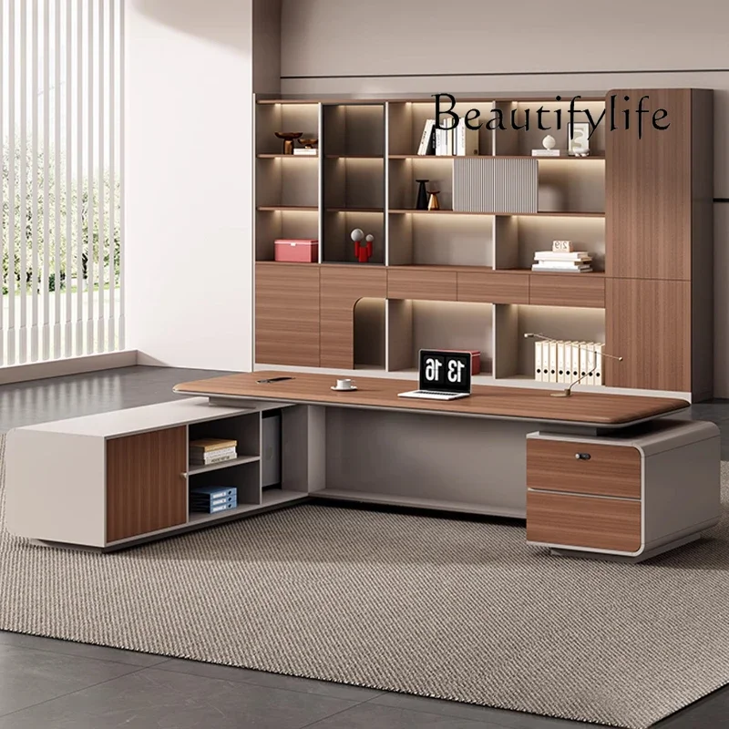 X Light مكتب مكتب فاخر عالي الإحساس بليستر سطح المكتب كبير بسيط مكتب مكتب الرئيس الحديث مدير Escritorio الأثاث