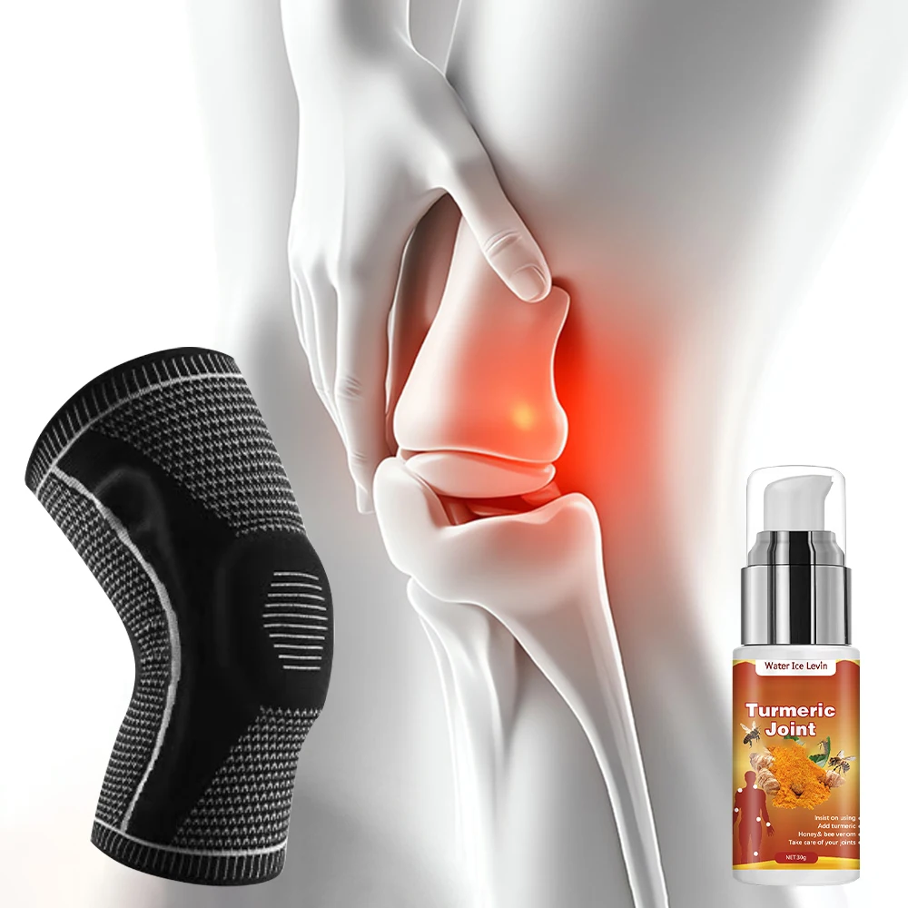 Rodillera antideslizante con gel para rótula, hidratante hipoalergénico, cuidado del menisco, glicerina y vitamina C, cuidado corporal