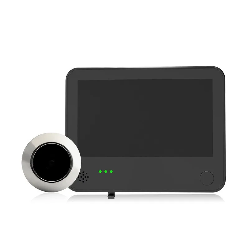 Smart Cat Eye Wifi Video Doorbell 4.3 Inch 160 ° Surveillance Camera Home Remote Wireless Intercom
