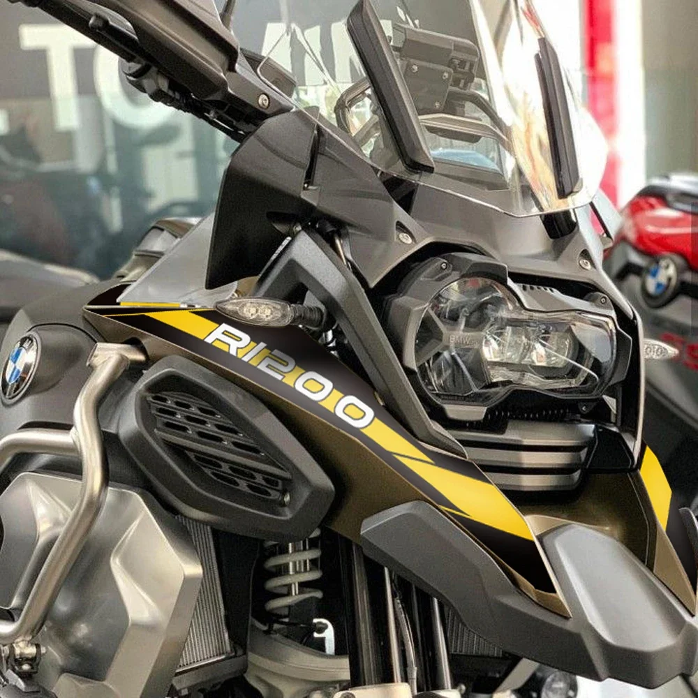 

Для R1200GS Adventure 2014-2018 комплекты наклеек на переднее крыло, комплекты наклеек