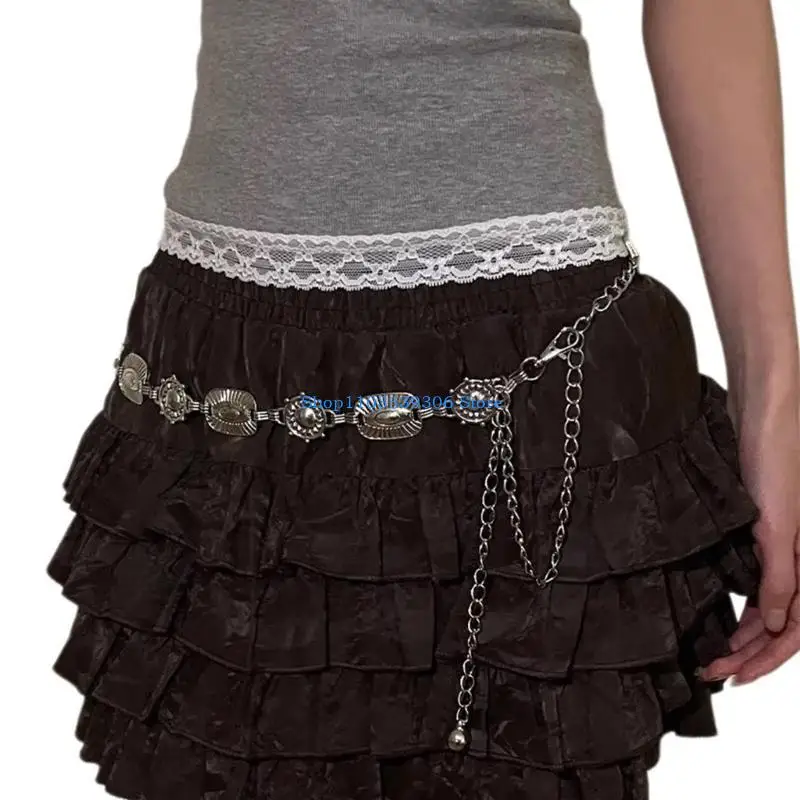 

400A Delicate Woman Banquets Dress Waist Belt Ethnic Patterns Waist Chain for Girls