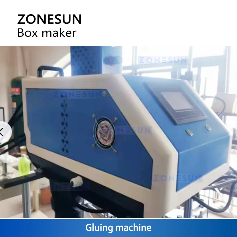 Zonesun ZS-HBM800 Carton Erecting Forming Machine Burger Box Making Machine Clamshell Carton Making Machine
