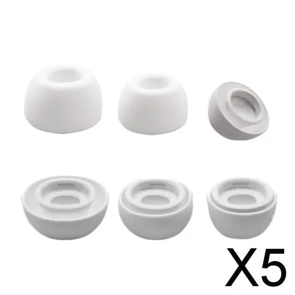5X 6 szt. Wymienna miękka zatyczka do słuchawek dousznych