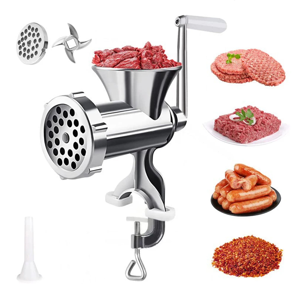 

Manual Meat Grinder Multifunction Sausage Stuffer Kitchen Tool Handheld Food Processor Household Grinder Vegetable Chopper