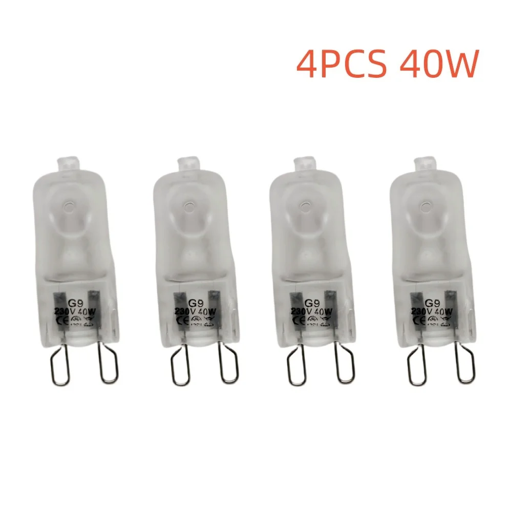 4PCS Matte Finish 230V 40W G9 Oven Light High Tempe Resistant Durable Bulb Lamp for Ovens Fans Etc. image 5