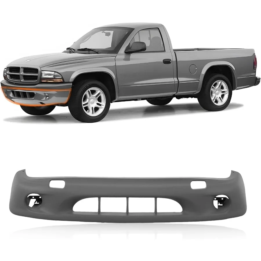 غطاء المصد الأمامي السفلي باللون الرمادي لـ 2001-2004 دودج داكوتا يناسب CH1000348 55076531AC جديد متين للسيارات الخارجية Upg