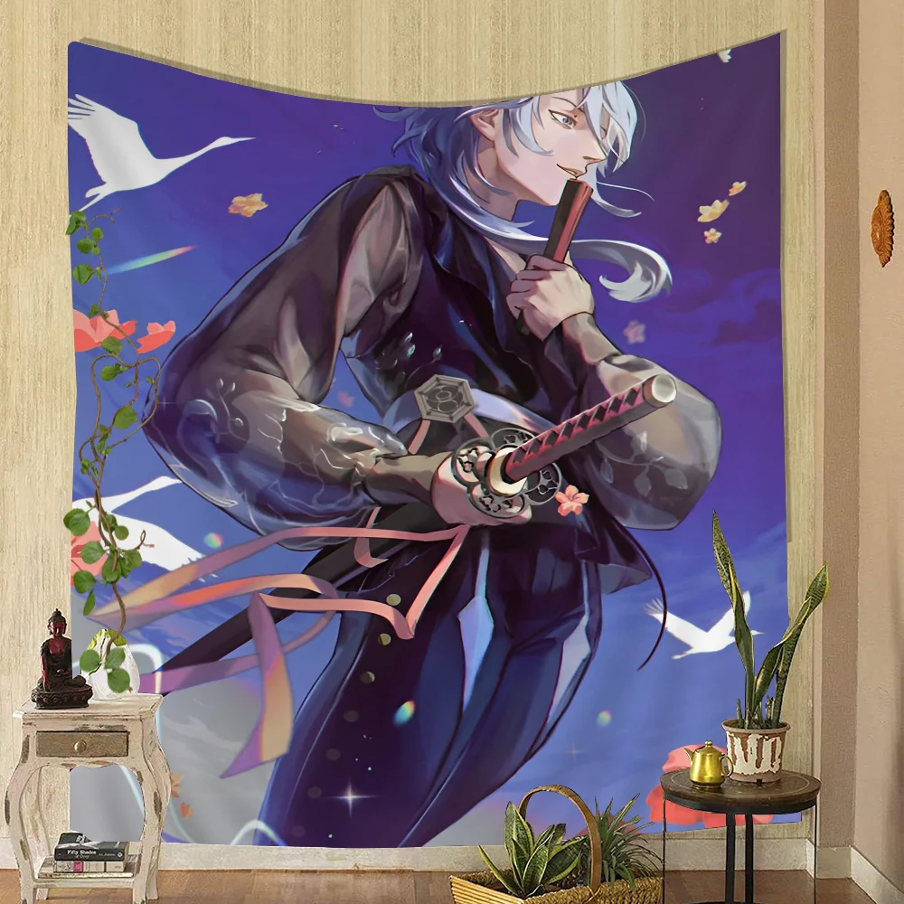 

Kamisato Ayato G-Genshin I-Impact Game Colorful Tapestry Wall Hanging Cheap Wall Hanging Bohemian Mandala Wall Hanging Sheets