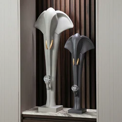 Sculpture Entrance,Foyer,Living Room,Floor Elephant Ornament,Creative Art,Statue,TV Cabinet,Handicraft Decoration Customized