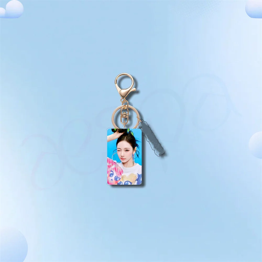 2pcs/set INS Style Kpop Girl Group New Acrylic Keychain Keyring Accessories KARINA WINTER  NINGNING GISELLE Backpack Pendent