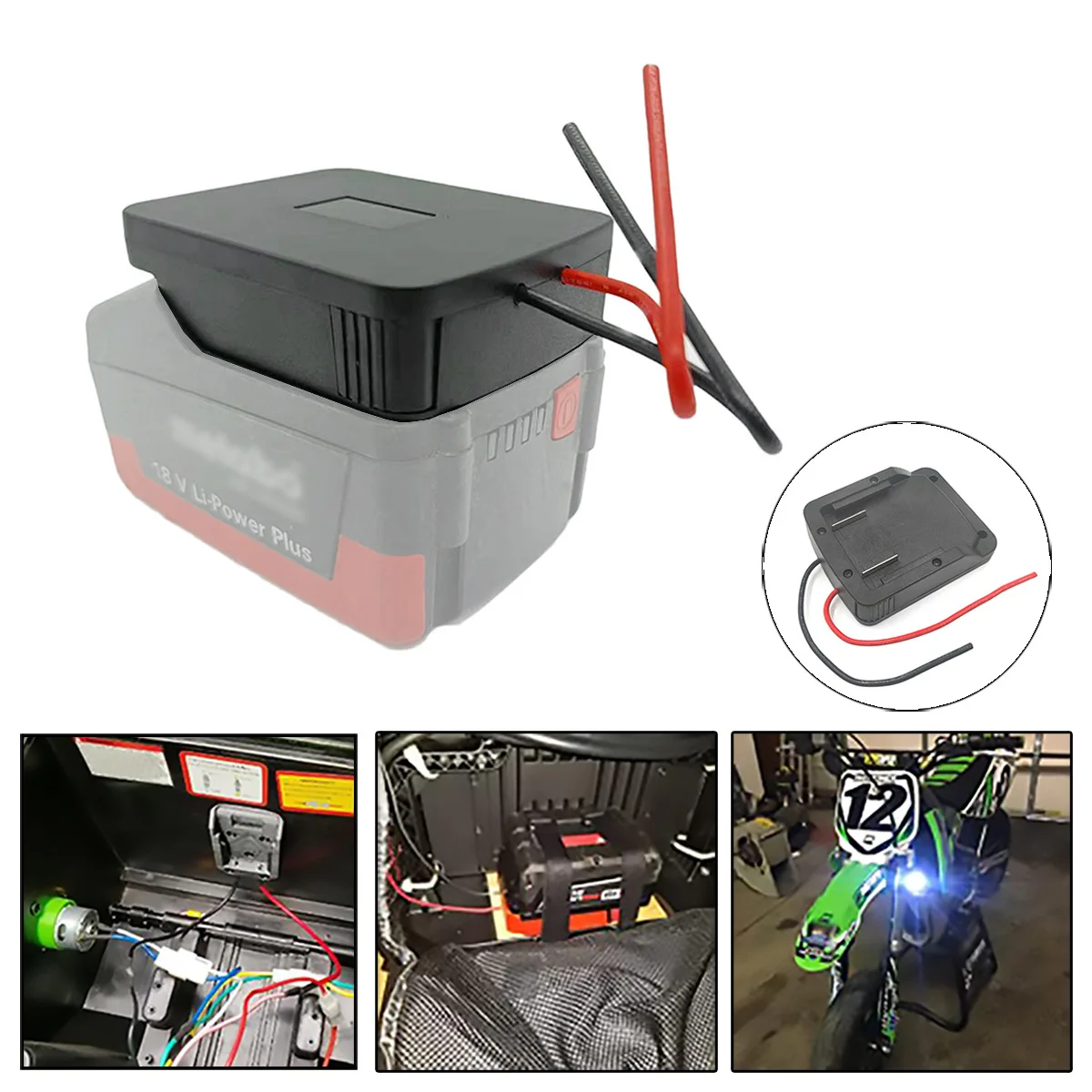 

Lithium Battery Adapter Compatible For Metabo 18v Dock Power Connector Suitable For 18v Battery Base Adapter Tools