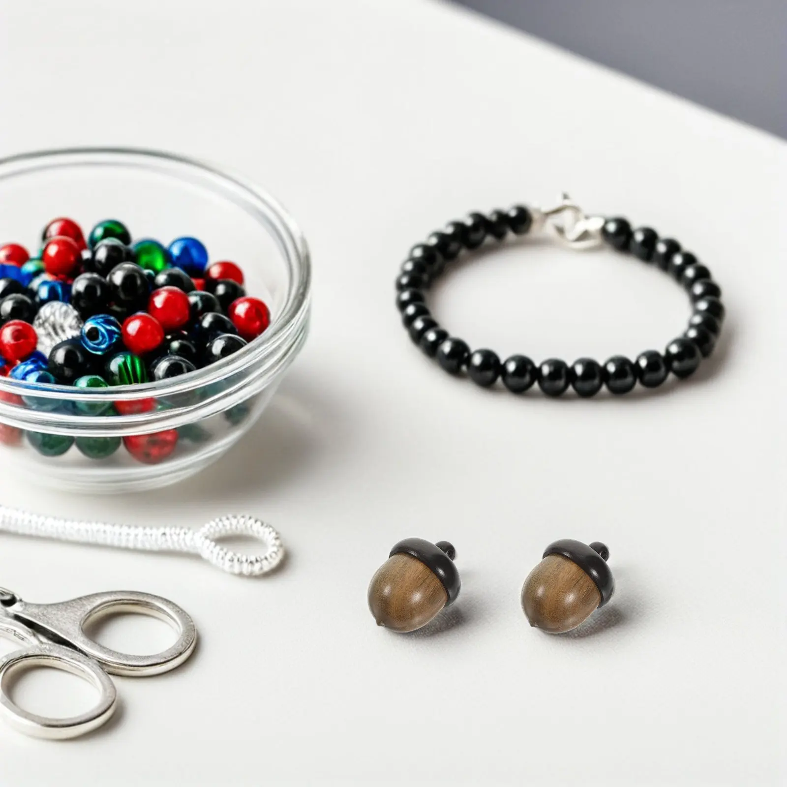 

5Pcs Wooden Acorn Box Pendants Multi-Color Unfinished Wood Pieces for Earrings Keychain Necklace Charm Craft Projects