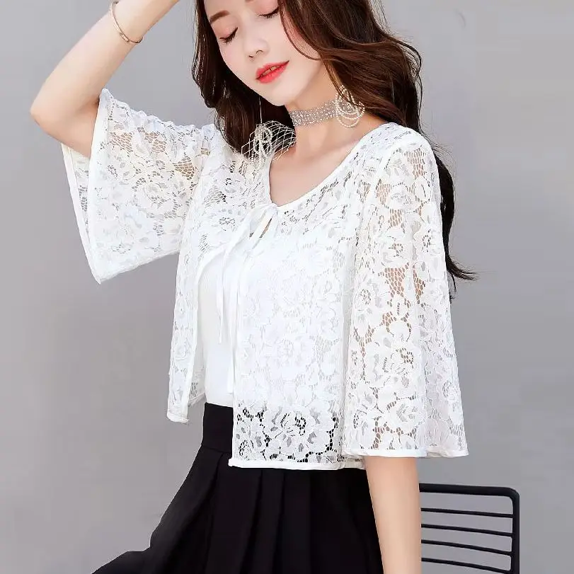 

Новое белое, черное, розовое кружевное болеро с солнцезащитным кремом, свадебное болеро, женская свадебная куртка, элегантное праздничное платье-накидка, летний топ, шали, накидки