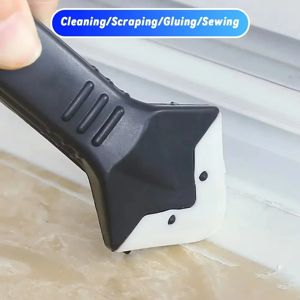 3 in 1 Plastic Scraper Sealant Smooth Remover Tool Set Caulking Finisher Smooth Grout Kit Floor Mould Removal Hand Tools Set