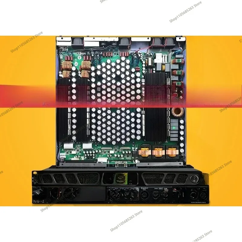 Bar stage high-power digital power amplifier HIFI pure rear stage 1U linear array digital tube class D power amplifier