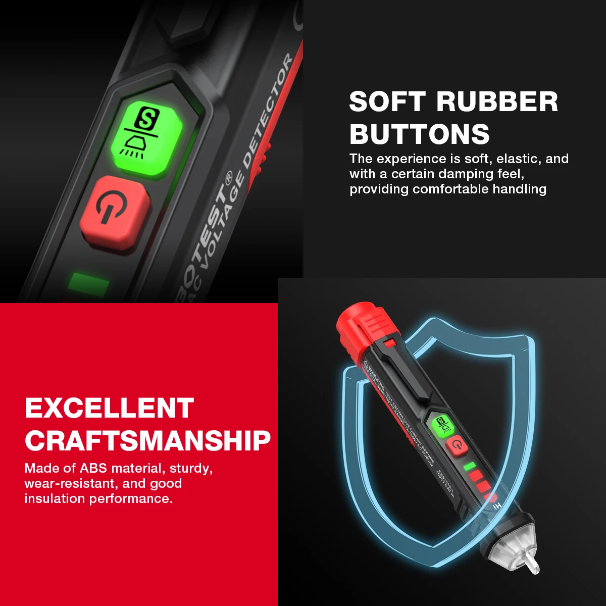 HABOTEST HT90/HT100/HT100P/HT101 Digital Voltage Detector Non-Contact Multifunction Electronic Tester Electric Sensor Test Pen