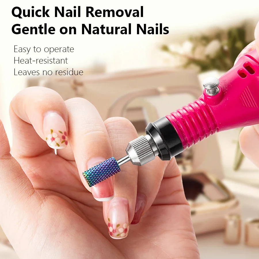 رؤوس تلميع من كربيد التنجستن لإزالة الأظافر والتلميع، لقم ثقب الأظافر، لقم الطحن لمانيكير فن الأظافر #5