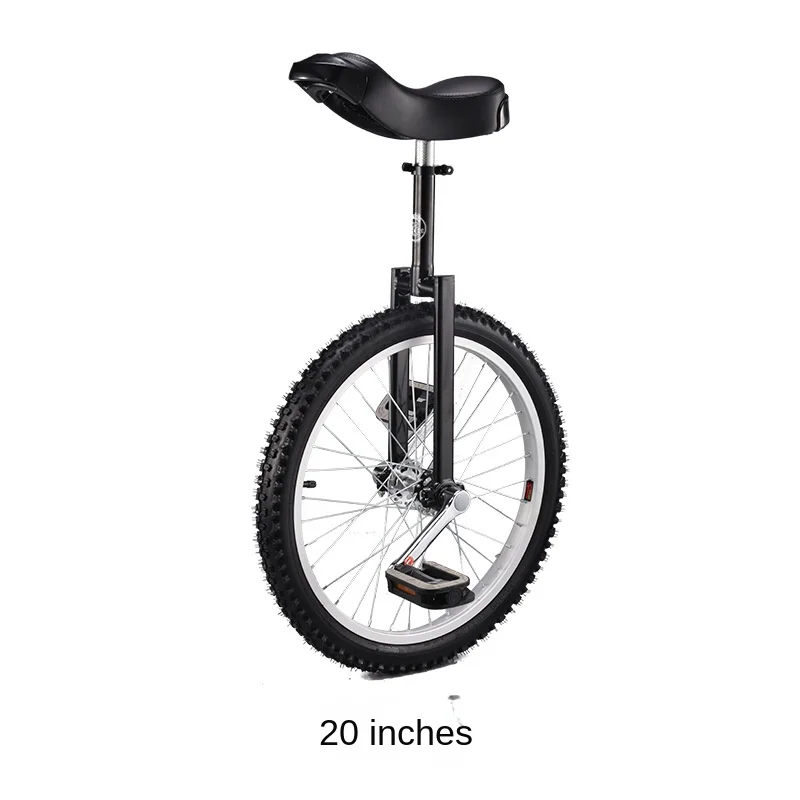 WOLFACE 20 Inch Single Person Unicycle Adjustable Single Wheel Children Scooter Adult Unicycle Balance Competitive Car New 2023