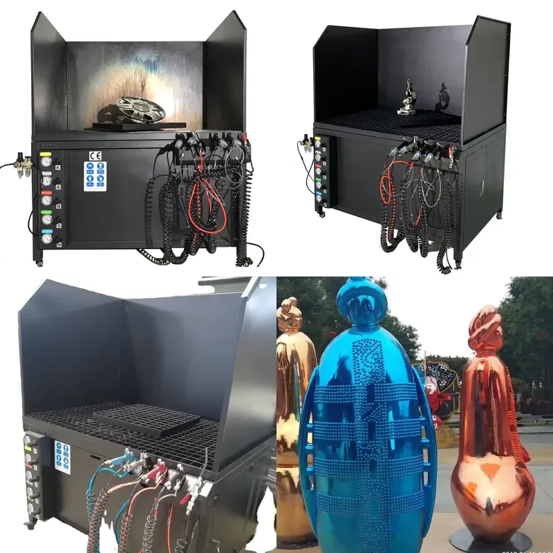 for Gookii 25L Automatic Painting Equipment PLC Motor Multi Solution Spraying Chrome Steel Wood Coating Gun Pump Spray Room
