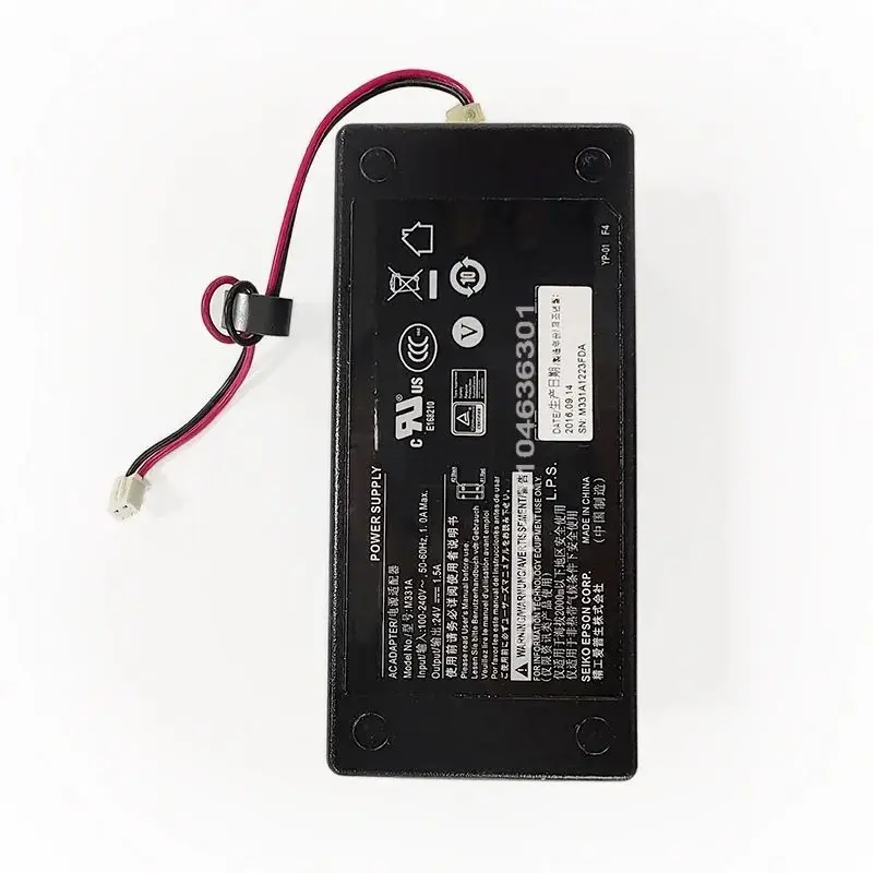 Original TM-T82 Power Supply Adapter 1.0A 1A568W For Epson TM-T82 TM-T8II TM-T20 t82 T60 POS Receipt Printer Parts  Power Supply