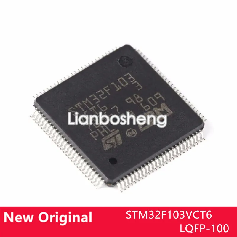 

New original STM32F103VCT6 LQFP-100 ARM Cortex-M3 32-bit microcontroller MCU