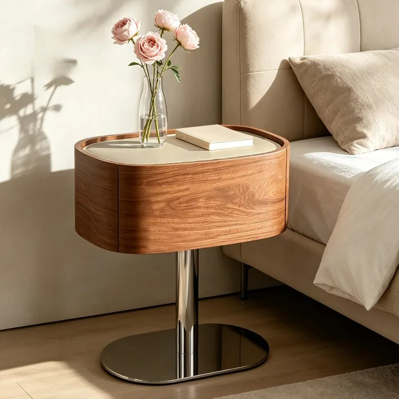 Luxury Storage Nightstand Modern Decor Organizer Bedroom Mobile Drawers Bedside Table Cabinets Mesitas De Noche Home Furniture