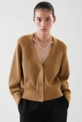 Ethereal MD 2023  autumn new style of Casual V-neck ribbed bat-sleeve cardigan for women